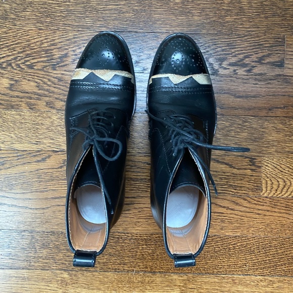 Maison Martin Margiela Shoes - Maison Martin Margiela Cap-Toe Leather Ankle Boots
